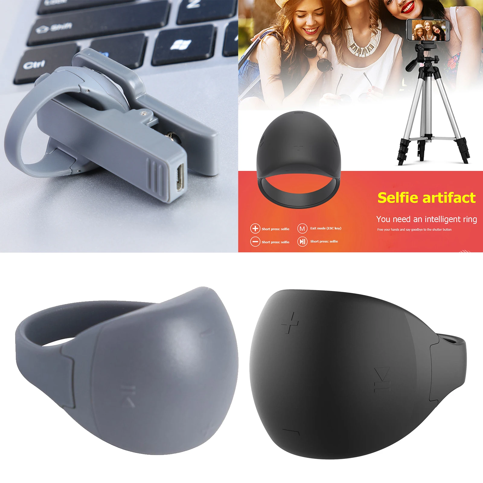 multifunctional wearable devices smart finger ring phone bluetooth ring remote control bluetooth 5 0 free global shipping