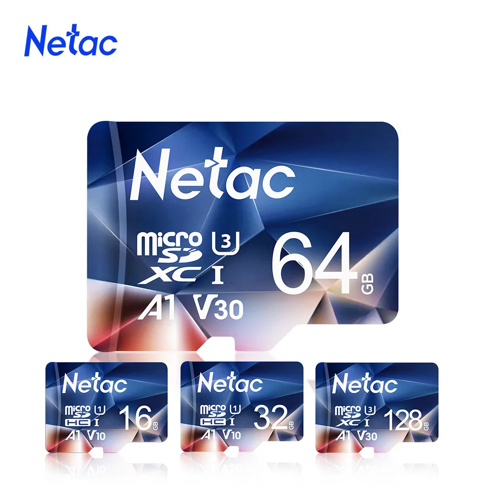 Netac Micro SD карта памяти Class10 TF Card 64 Гб 256 ГБ 512 128 оперативной 32 16 встроенной Макс 100