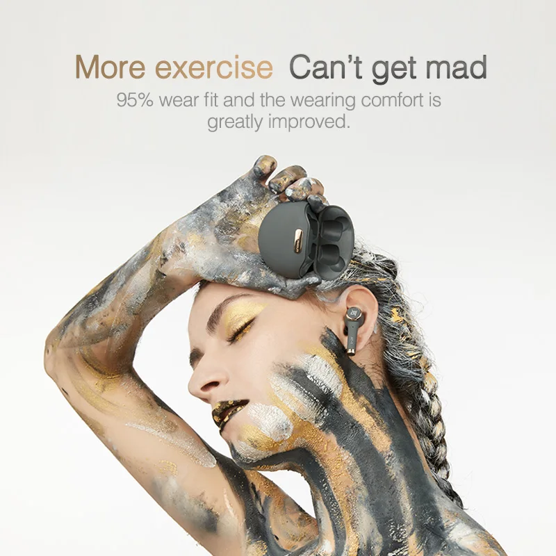 

AUGLAMOUR AT-1 TWS Bluetooth 5.0 Wireless Earphone IPX5 Waterproof Sports AT1 HiFi In-ear Earphones