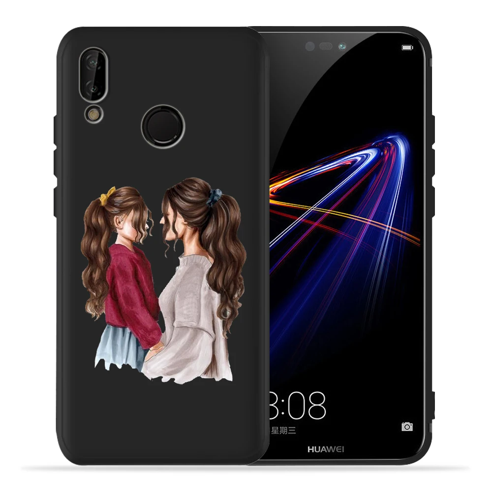 Модный чехол для мамы и дочки, супермамы и папы для huawei p20 Pro, чехол P20 P30 Pro P9 P8 mate 20 Lite Honor 8X9 10 20 PSmart