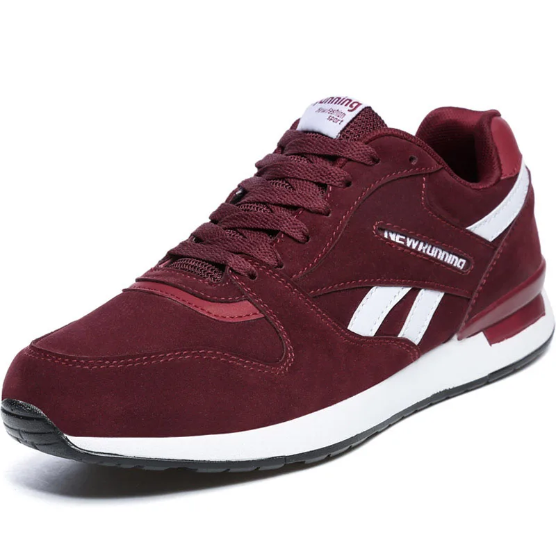 Мужские кроссовки Comemore красные кожаные мужская летняя обувь спортивная для
