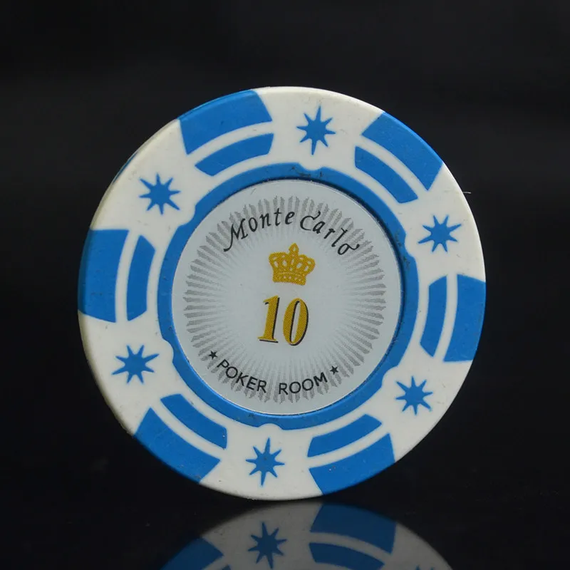 5pcs/set Baccarat Comet Monte Carlo Poker Chips 14g Set Clay Casino Coins 40mm Coin Entertainment Dollar | Спорт и развлечения