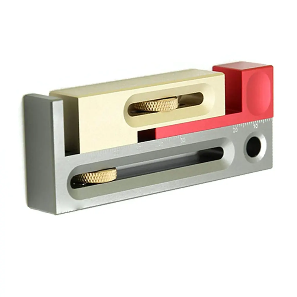 

Saw Slot Regulator With Box Push Table Saw Slot Adjuster Movable Measuring Block Length Kerfmaker Slot Adjuster Woodworking Tool