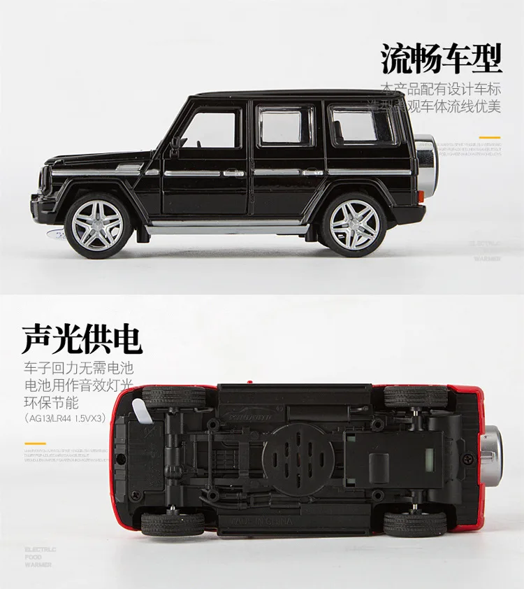 Electric Alloy mkd3 Scale Car Models Die-cast coche carro Toys for Children 1:32 auto Vehicle Benz G65 AMG SUV Jeep | Игрушки и хобби