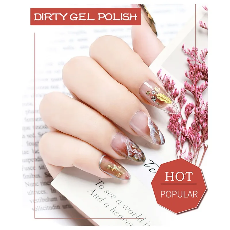 Японский грязный Гель-лак пластыри на гелевой основе лак для ногтей фототерапия