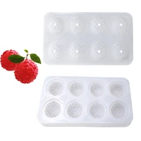 8 3d lychee silicone mold creative fruit french dessert baking appliance mousse cake mould