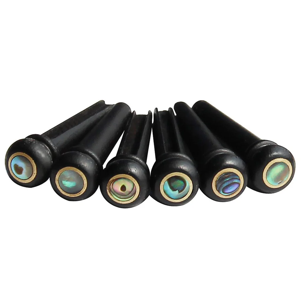 Эбеновый мост штифты + кости щелевые седло гайка набор на запчасти для