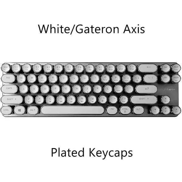 White Plated Gateron Magicforce Smart 68 клавиш USB Проводная с подсветкой Antighosting Механическая игровая клавиатура KAILH/GATERON переключатели - Цвет: White Plated Gateron