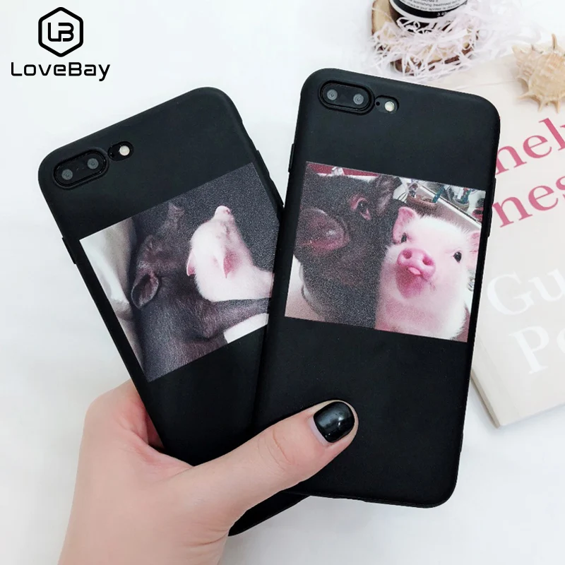 Lovebay милый чехол для телефона с изображением поросенка iPhone 11 Pro X XR XS Max 6 6s 7 8 Plus 5 5S SE