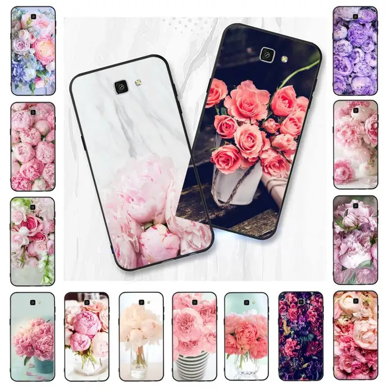 Babaite элегантный розовый фиолетовый пион цветок на вазе чехол для телефона Samsung