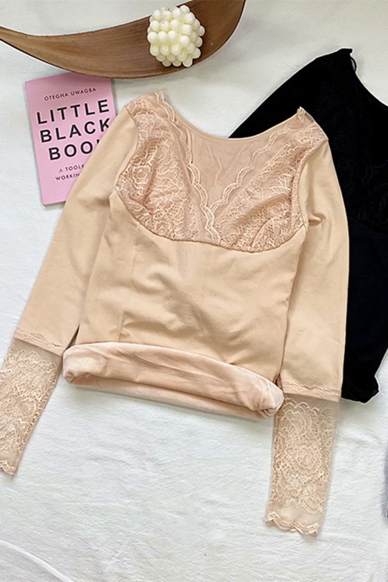 

Corset Lingerie Lace Body Femme Top Underwear Women Bustier Slimming V Neck Long Sleeve Basic Shirt Autumn Winter Bodysuit