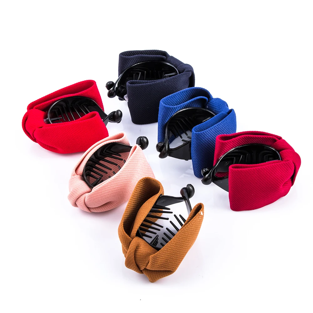

2021 Fashion Women Elegant Big Bows Hair Pins Ties Ponytail Headband Cloth Trendy Hair Accessories