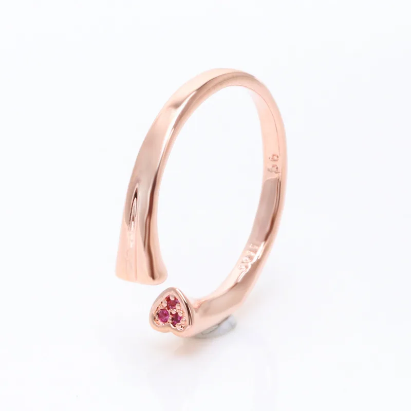 

Bewill подлинное 925 пробы серебро Открытое кольцо в форме сердца для Для женщин, оригинал, ювелирное изделие