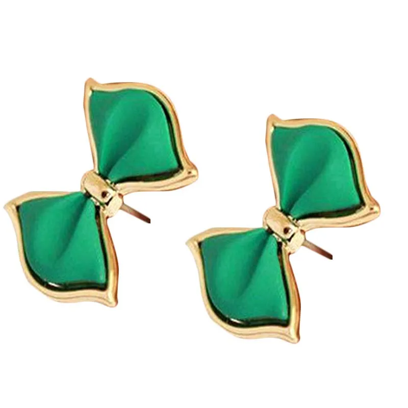 Женские 1 пара корейских ювелирных изделий модные дикие цветные трехмерные