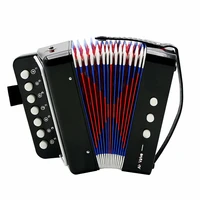 abs 7 keys 3 buttons accordion kids introductory children accordion keyboard musical instrument toy educational toy gift black