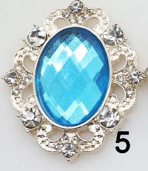 5 Ywxinxi Горячие 10 шт./lot25*30 металлический сплав стразы пряжка с плоской задней стороной для декорирования вестибюлей поделки Рождественские украшения аксессуары - Цвет: 5
