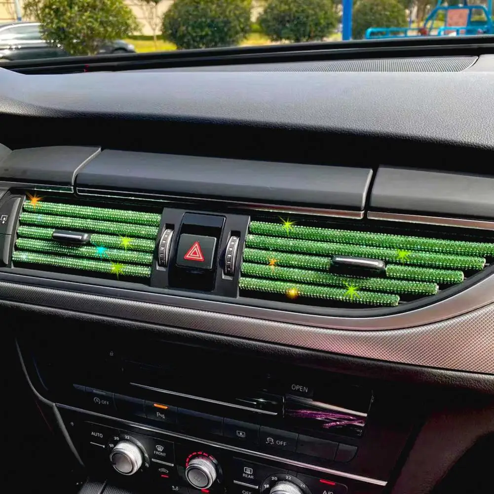 

Air Vent Trim Strip Universal Anti-scratch Bright Color Glossy Car Air Conditioner Outlet Decorative Interior Car Accessories