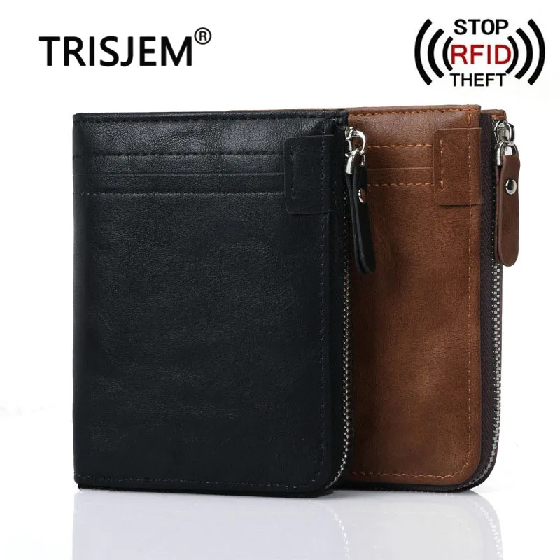 RFID Блокировка защита от кражи сканирование короткие мужские кошельки мужской ID