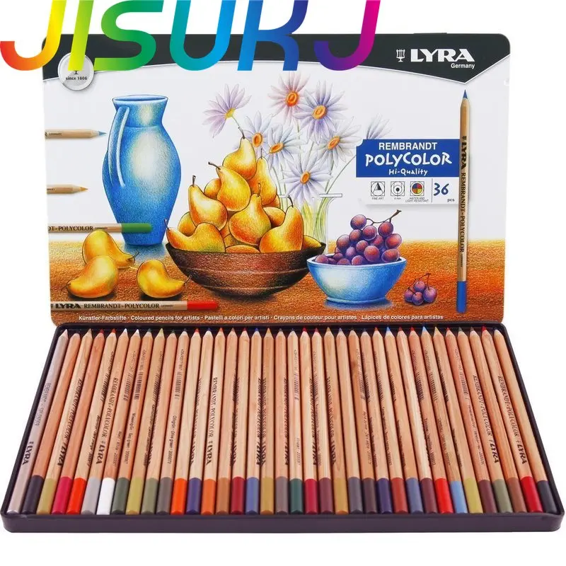 

1 Набор LYRA 36/72 цветов s Rembrandt Набор цветных карандашей для рисования мелки для рисования цветные карандаши для детей