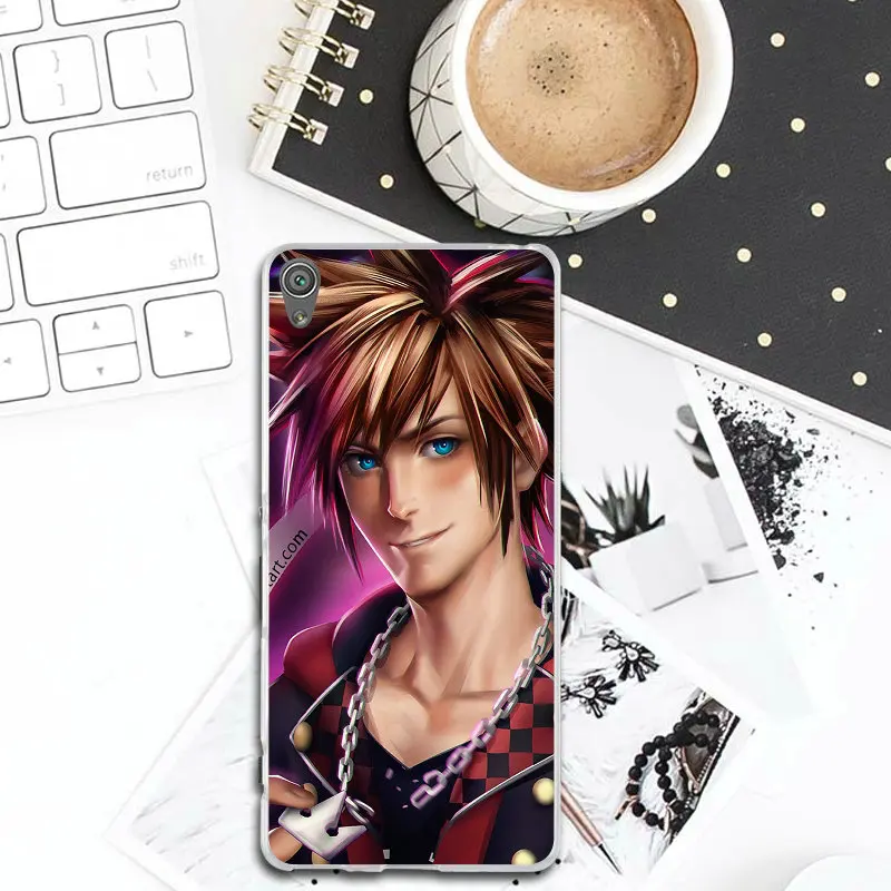 С рисунком популярного аниме Kingdom сердца Прозрачный чехол для Sony Xperia M5 E3 E5 M2 M4 T3 XA XZ