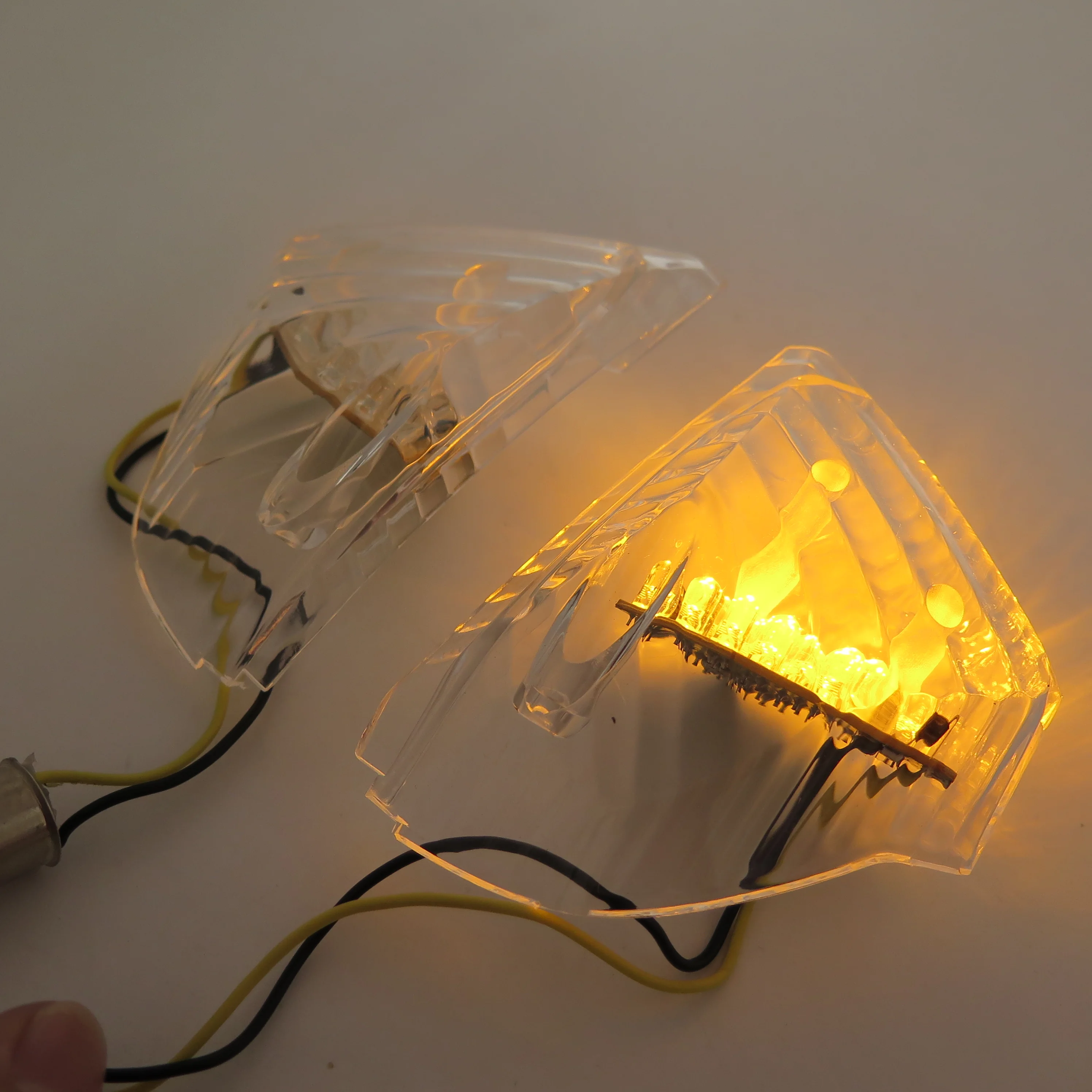 Aftermarket free shipping motorcycle parts Motorcycle CLEAR Led Signal Tail Light Cover For Suzuki Gsx-R 1000 2005 2006 |