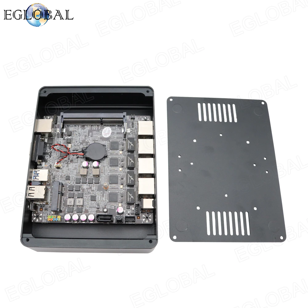 Мини ПК Eglobal четырехъядерный процессор Intel Celeron J1900 4 гигабитный Ethernet LAN мини
