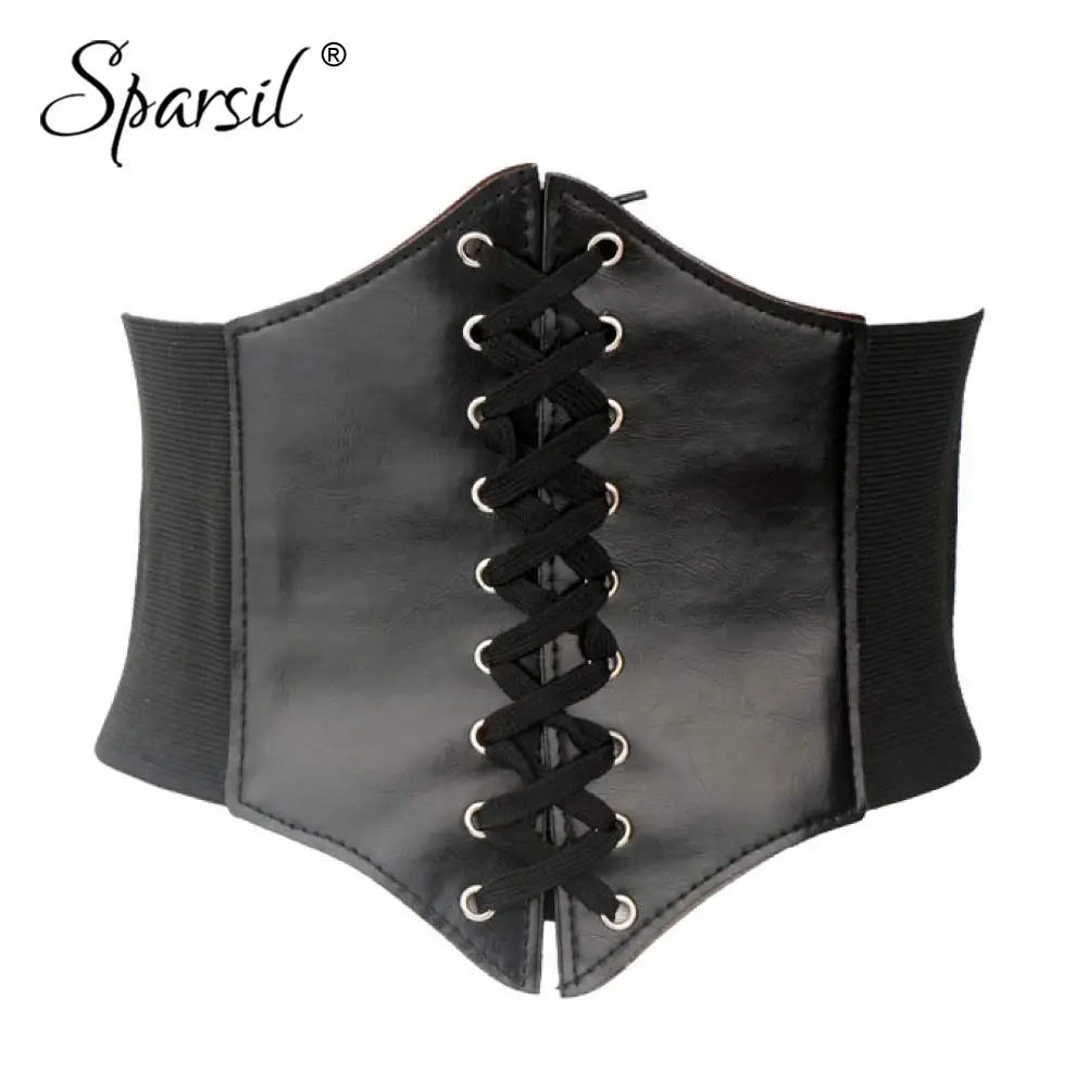 Пояс Sparsil женский в стиле ретро широкий пояс тонкий для коррекции фигуры Стильный