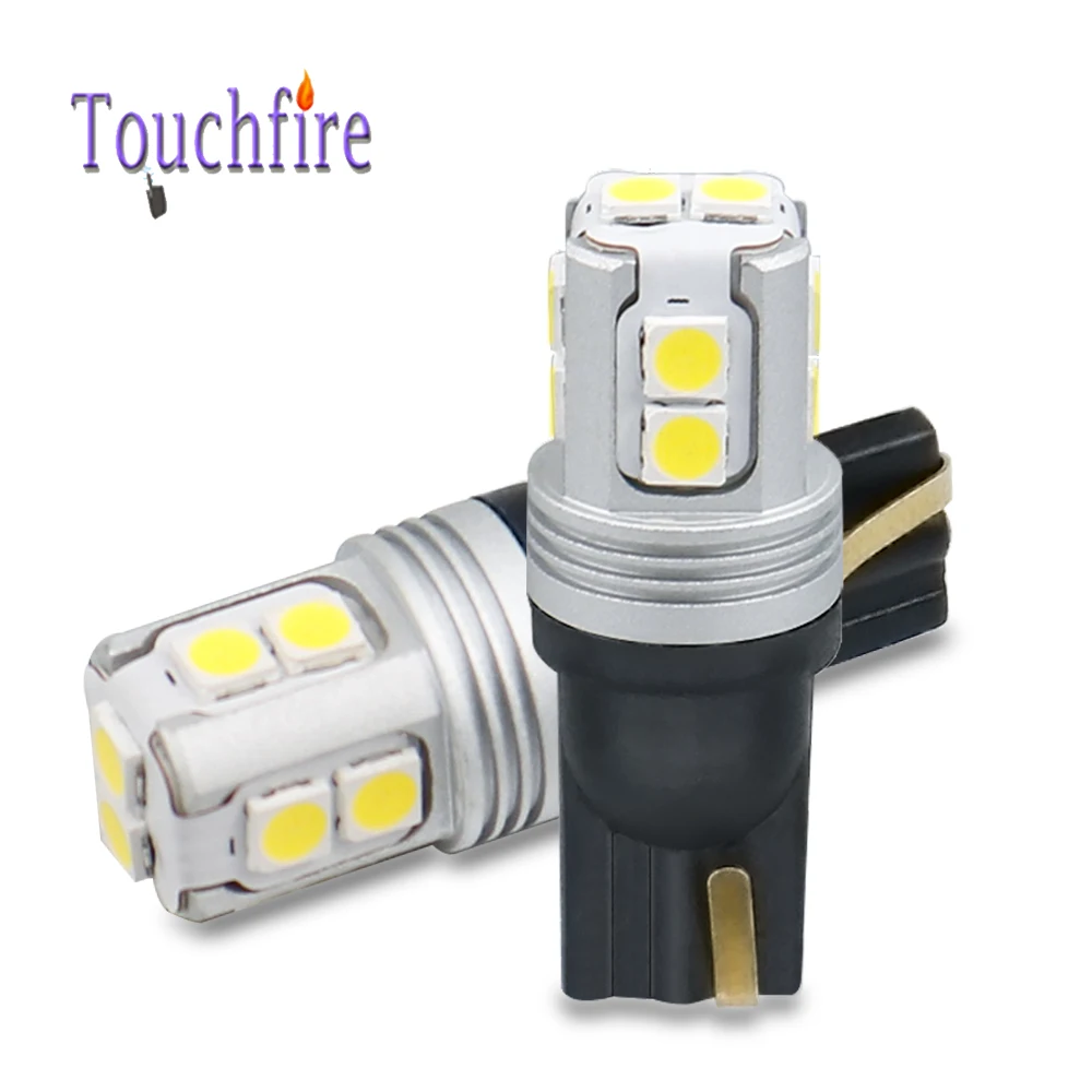 100X T10 W5W 194 Canbus 3030 10SMD Автомобильный светодиодный фонарь 600LM внутренний маркер Лицензия парковка Чтение свет 6000K авто лампа