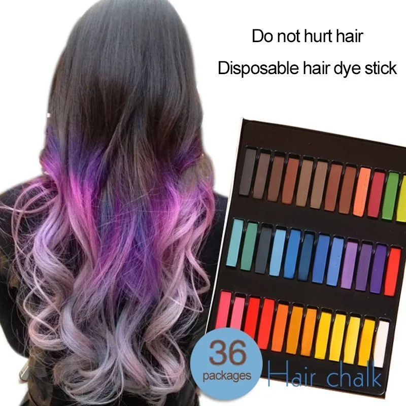 36 цветов порошок рисунок палочка цвет ручка краситель один волос карандаш