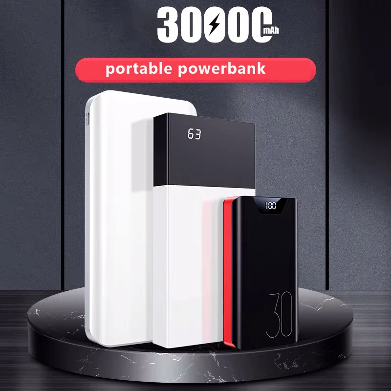 30000 мАч портативное зарядное устройство для мобильного телефона Внешнее