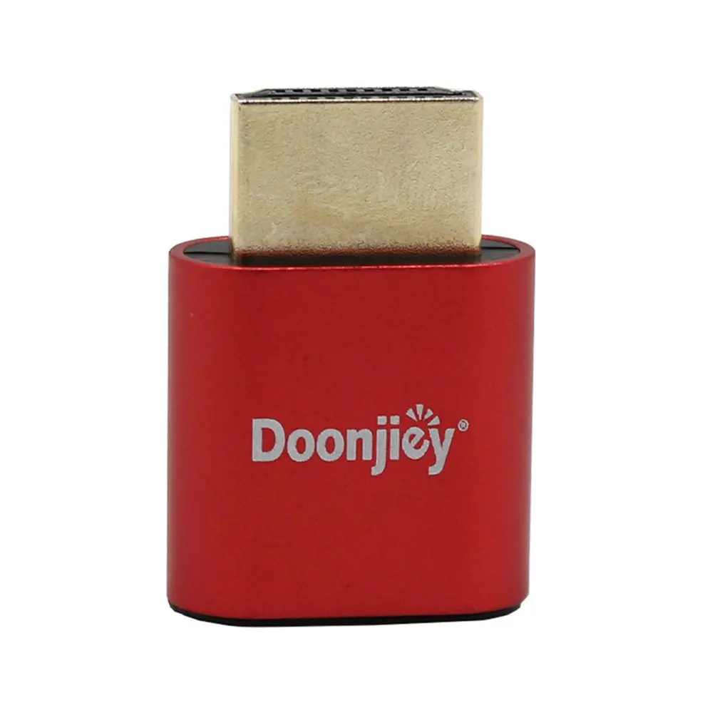VGA Virtual Display Adapter HDMI-compatible 1.4 DDC EDID Dummy Plug Display Emulator Play Support 1920x1080P For Video Card