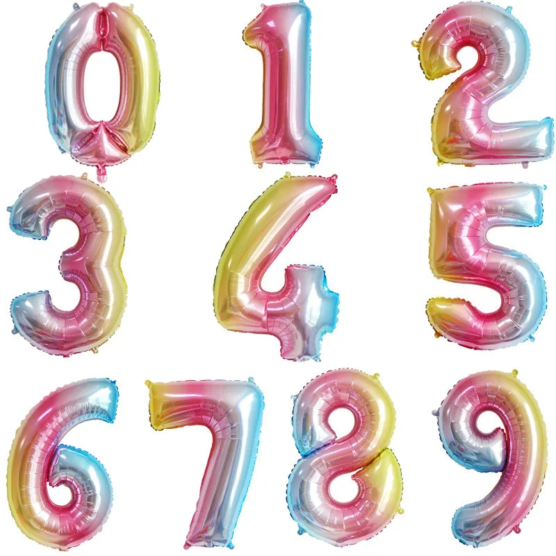 Воздушные шары из фольги в виде цифр 32 дюйма | Дом и сад