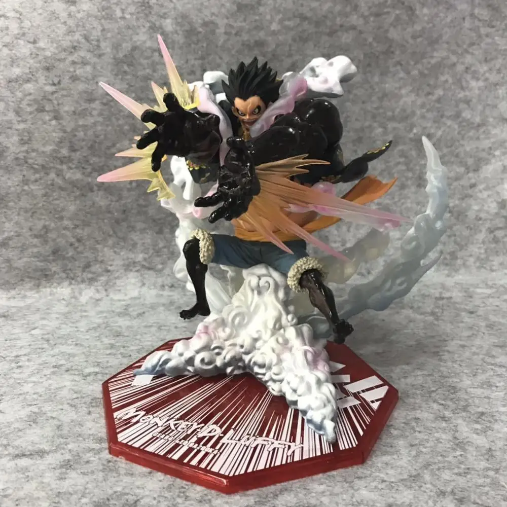 Аниме One Piece Monkey D Luffy Gear 4 LEO BAZOOKA Ver. ПВХ Фигурка Статуя Коллекционная модель детские