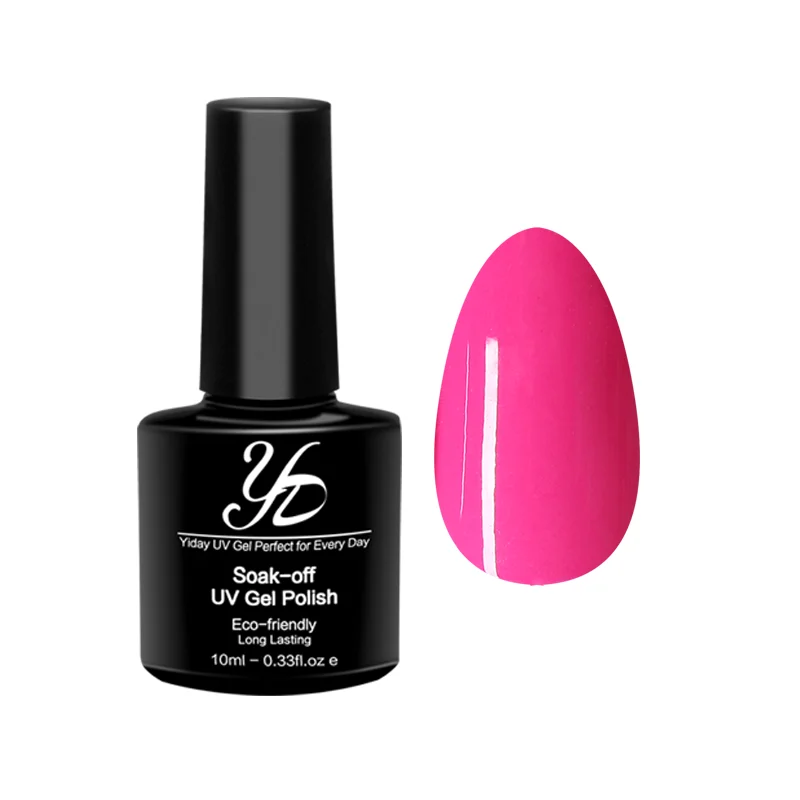 Yiday 1 шт. ярко-розовый розово-красный лак для ногтей УФ-Гель-лак розовый глубокий