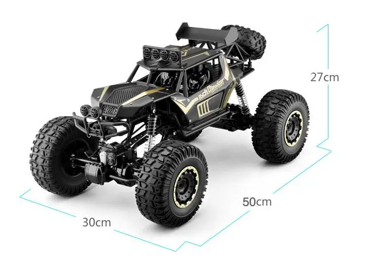 1:8 50 см ультра-большой Радиоуправляемый автомобиль 4x4 4WD 2,4 г высокая скорость Bigfoot пульт дистанционного управления багги Грузовик скалолазание внедорожник джипы Подарочная игрушка