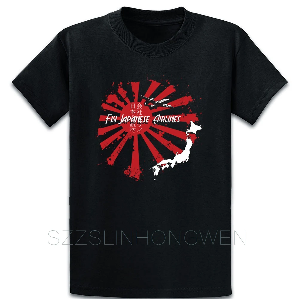 Японские авиалинии Винтажная футболка размер выше размера базовая летняя