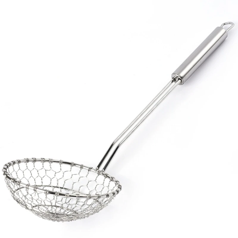 Набор из 2 шт. нержавеющая сталь 5 дюймов косынка ложка с ручкой для кухни жарки