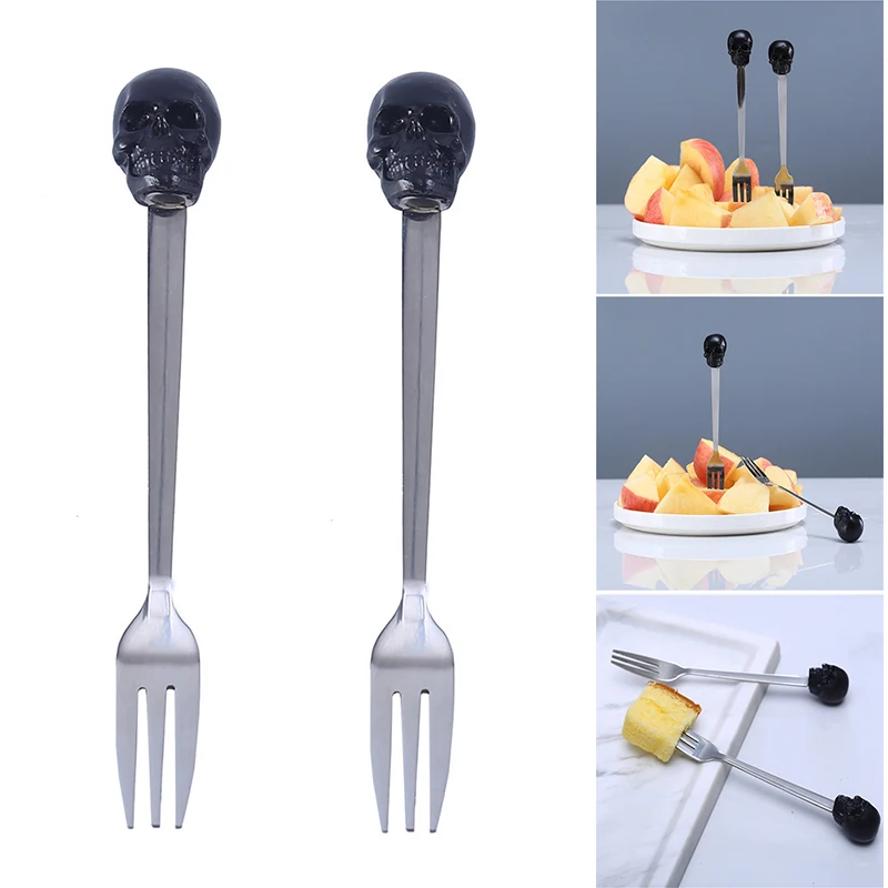 

Вилка в виде черепа из полимерной смолы