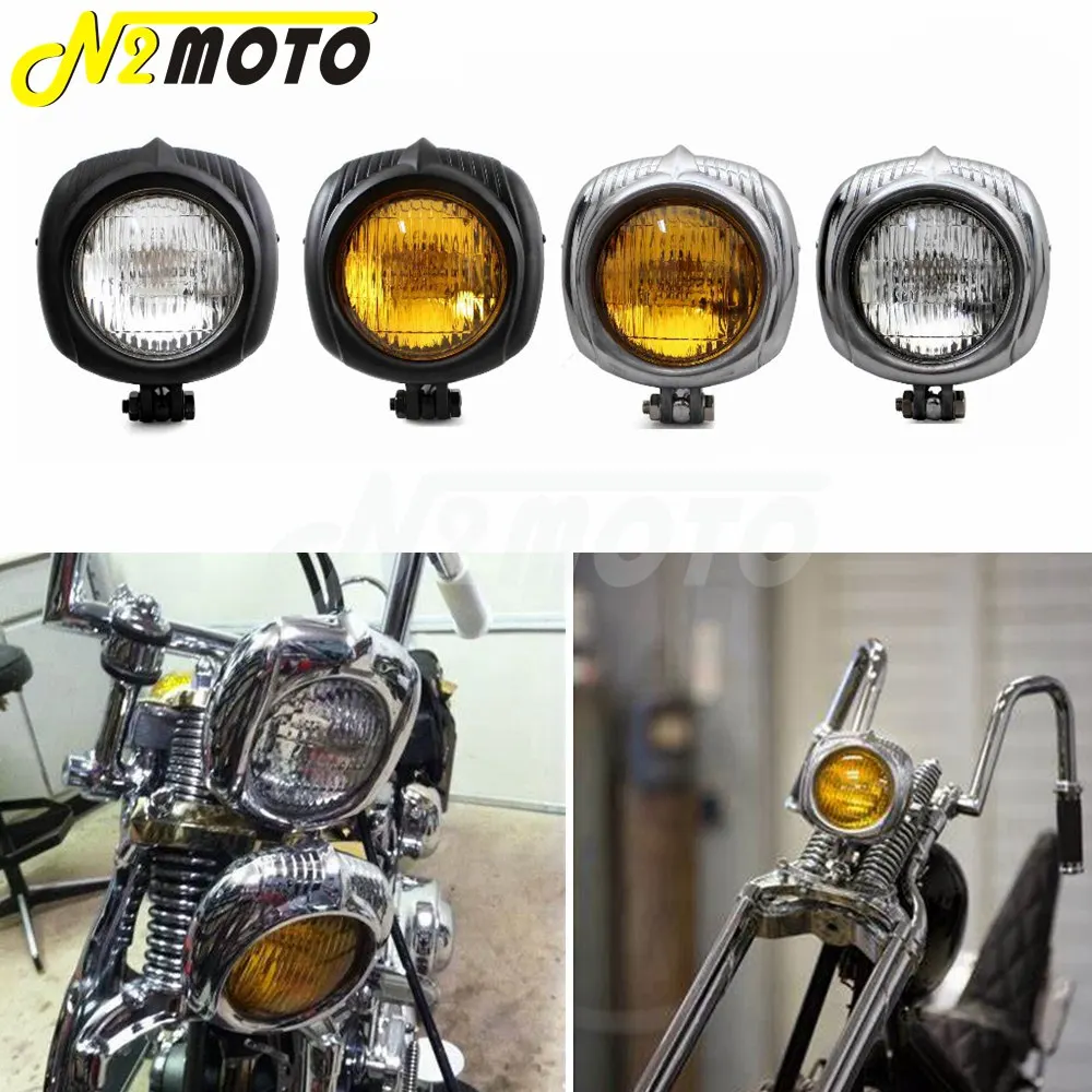 Светильник с герметичным лучом для мотоцикла 4 5 дюйма светильник в стиле ретро