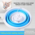 Мини Складная Стиральная машина ультразвуковая очистка маленькая 2 в 1 Портативная стиральная машина USB стиральная машина для общежития для дома и путешествий