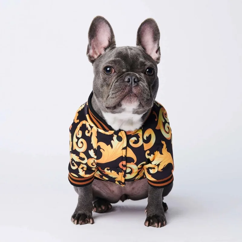 

French Bulldog Clothes Padded Winter Dog Jacket Padded Small Dog Designer Sports Coat Chihuahua Pug Pomeranian Pet Clothing S-XL