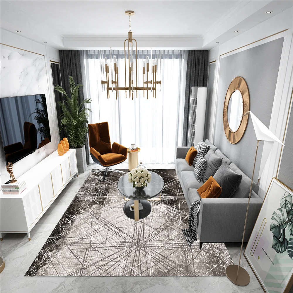 Ins стиль одуванчик ковер для гостиной диван фланелевый нескользящий коврик зоны