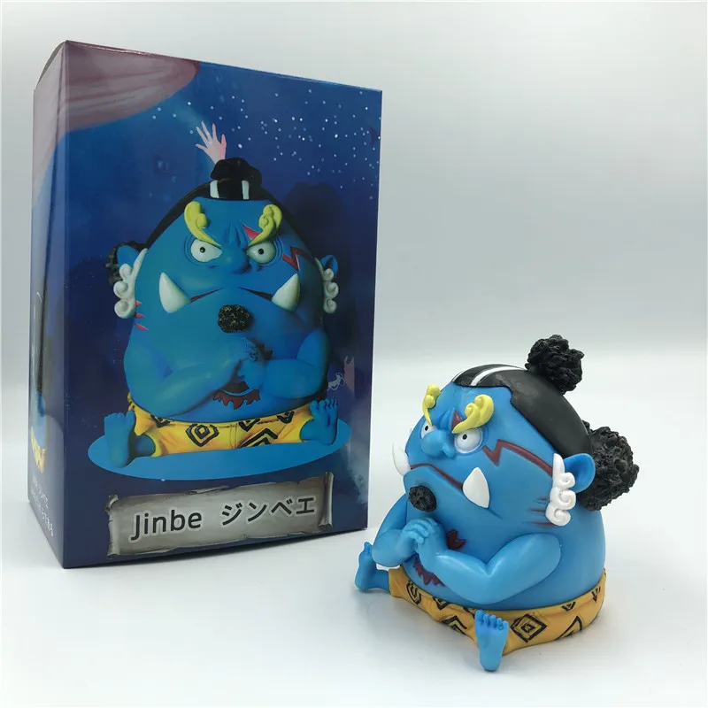 Милый аниме Jinbe фиксирующий кулак жиросжигатель сидящий Ver. Экшн фигурки из ПВХ