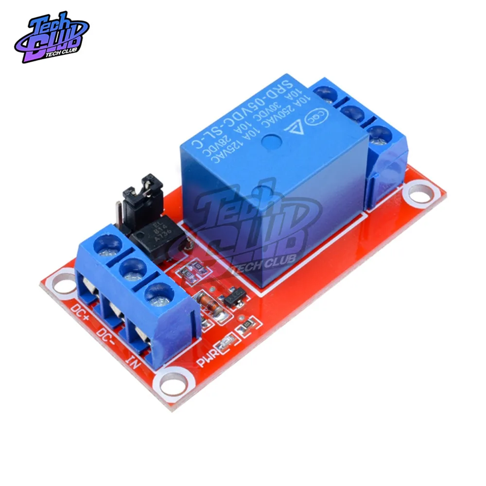 Один 1 канальный релейный модуль DC 12V высокого и низкого уровня пусковое реле