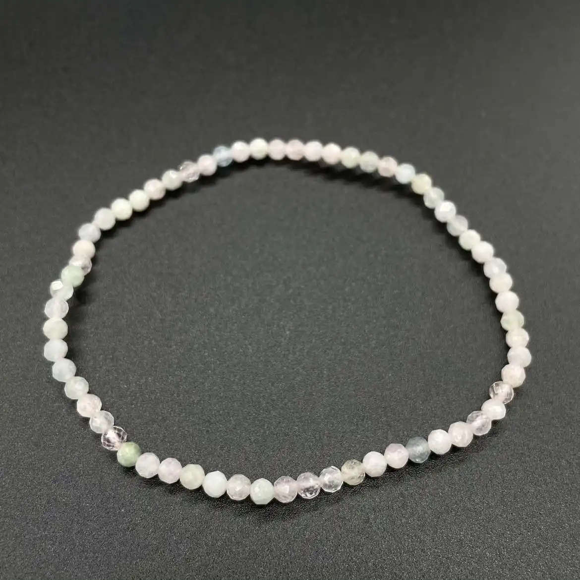 

Wholesale Morganite Beaded Bracelets Natural Stone Beads Faceted Round Charms 3mm Elastic Bracelet Women Men Jewelry Yoga Gifts