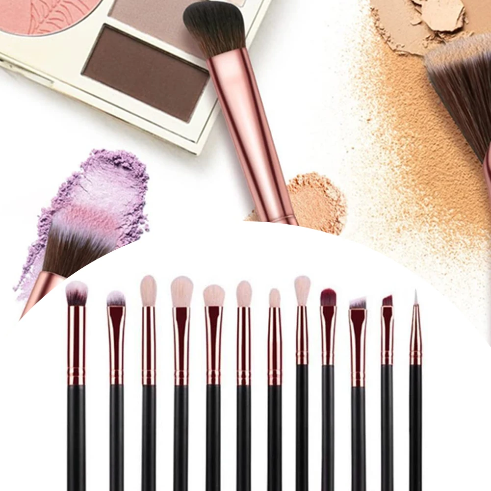 

12Pcs Makeup Brushes Set Eyeshadow Foundation Eyeliner Blending Brush Kit Beauty Make Up Tool Multifunction Eyeshadow Brushes