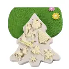 Новые рождественские декоративные инструменты, силиконовая форма Санта-Клаус для рождественской елки, шоколада, сделай сам, кухонная форма для выпечки, инструменты для выпечки без запаха