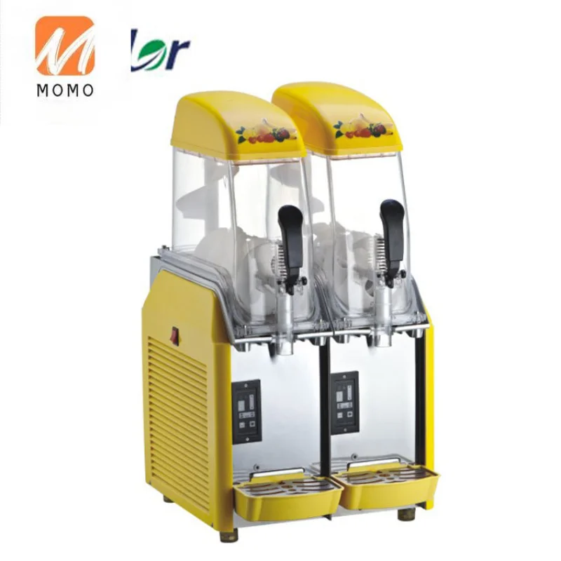 

24L Two Tank Snack Shop Stainless Steel Portable Ice Fruit Slush Machine