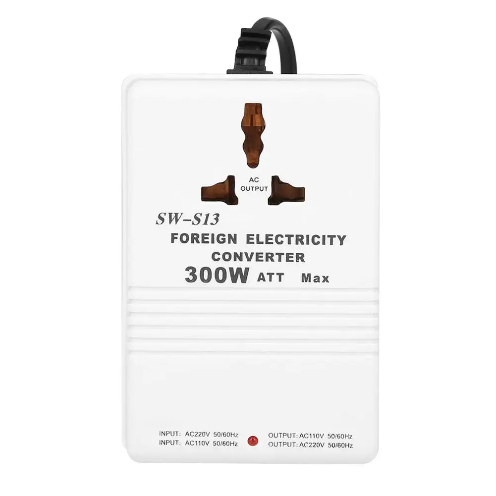 SW-S13 300W Step Up and Down преобразователь напряжения трансформатор от 220 до 110V и |