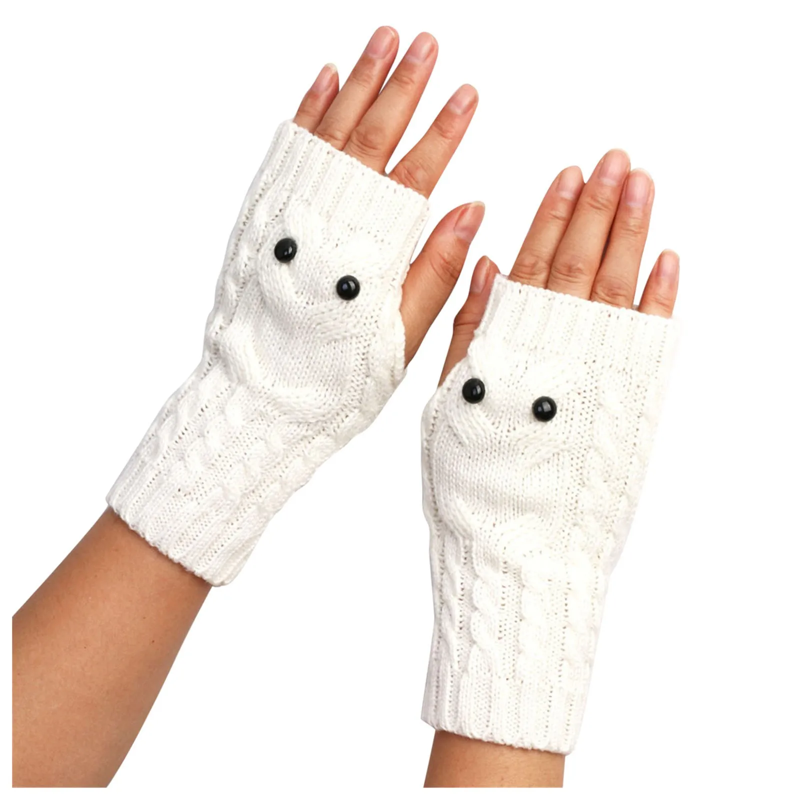 

1Pair Half Finger Fingerless Gloves For Women Men Wool Knit Wrist Cotton Gloves Winter Warm Workout Gloves Hand Warmer Outdoor